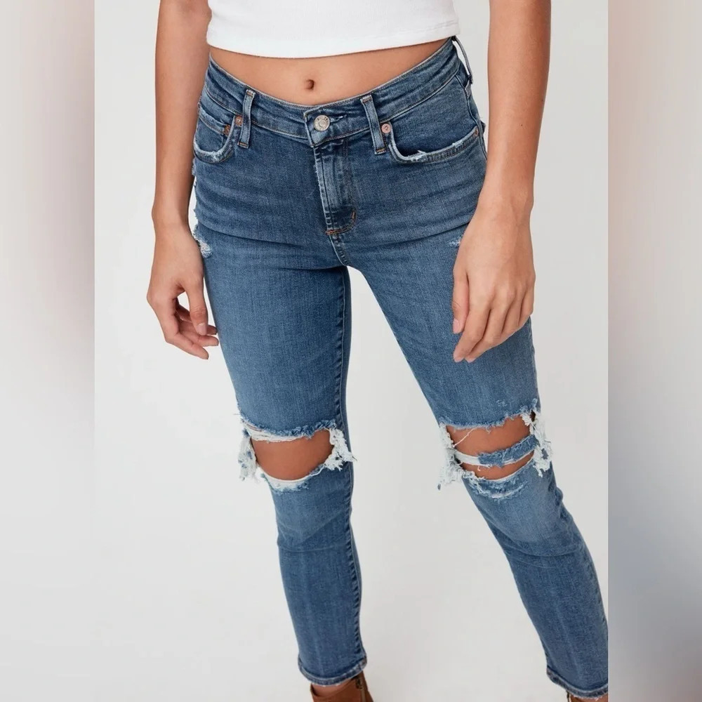 Agolde Sophie Split Knee Skinny